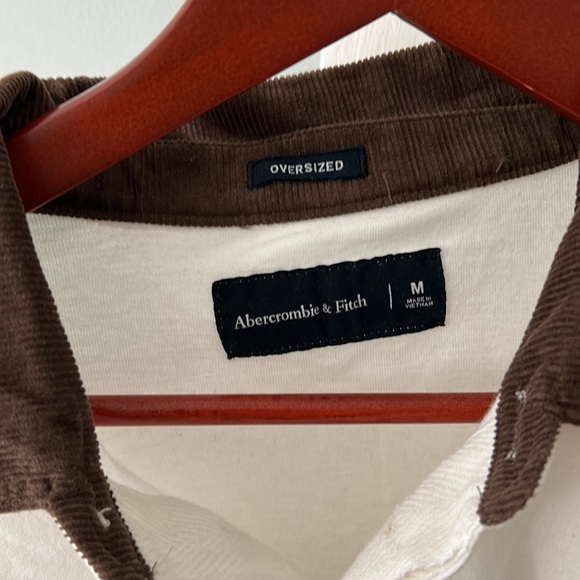 Abercrombie and Fitch Oversized Rugby Shirt Size M - Picture 2 of 3